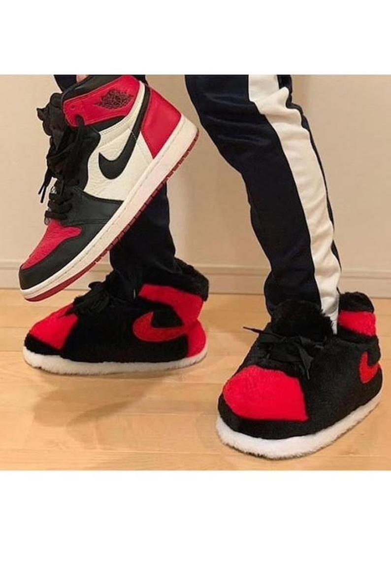Black/Red Jordan I SlipKicks (One Size Fits All From Size